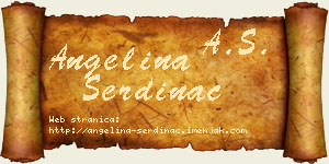 Angelina Serdinac vizit kartica